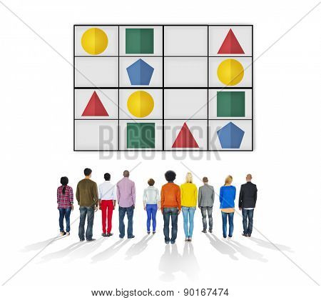 Sudoku Puzzle Problem Solving Leisure Games Concept