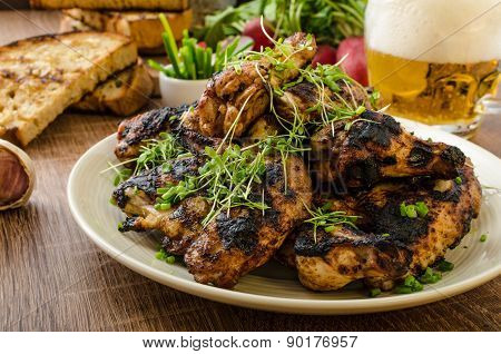 Grilled Teriyaki Chicken Wings