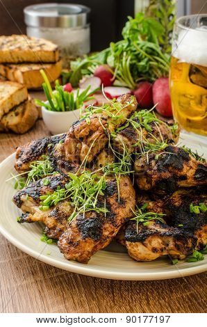 Grilled Teriyaki Chicken Wings