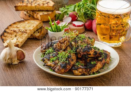 Grilled Teriyaki Chicken Wings
