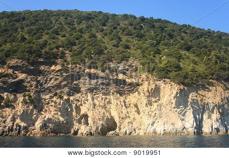 Mur de roches