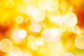 Festive Background With Natural Bokeh And Bright Golden Lights. Vintage Magic Background With Color