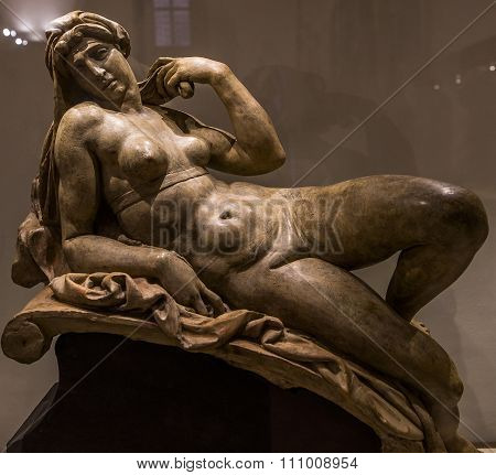 Statues In The Bargello, Florence, Italy