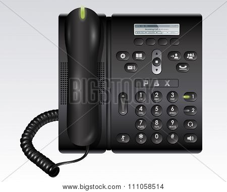 Black PBX Telephone
