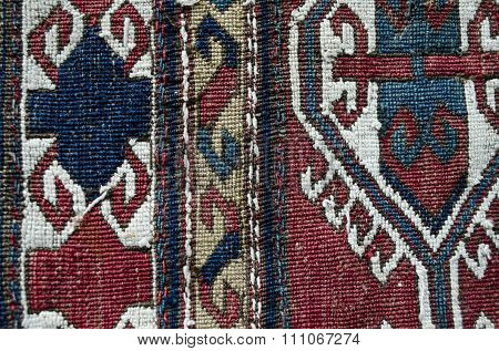 Two-sided  lint-free wool carpet