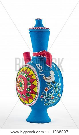Egyptian painted pottery jug
