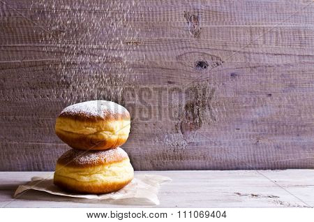 Donut In Powdered Sugar