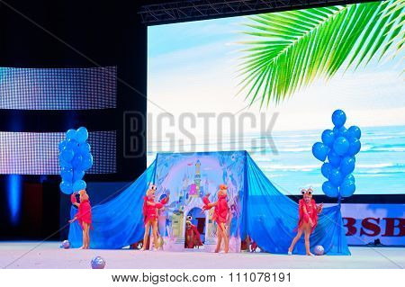 'Baby Cup - BSB Bank' children's competitions in gymnastics , 05 December 2015 in Minsk, Belarus.