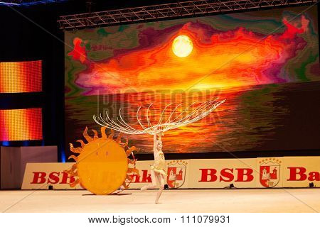 Minsk, Belarus December 05: Kosaya Alina From ' Dynamo' Participate With 'goddess Of The