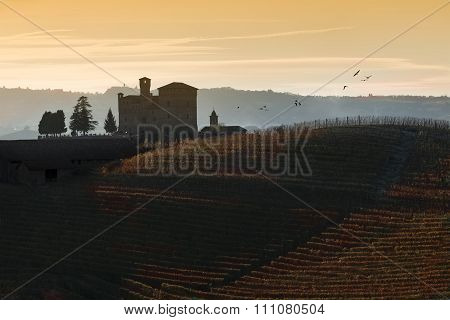 Sunset Views In The Langhe Unesco Heritage