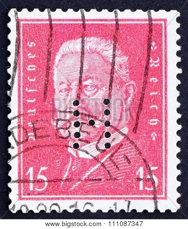 Postage Stamp Germany 1928 Paul Von Hindenburg