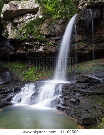 Falls At Cloudland Canyon State Park In Georgia