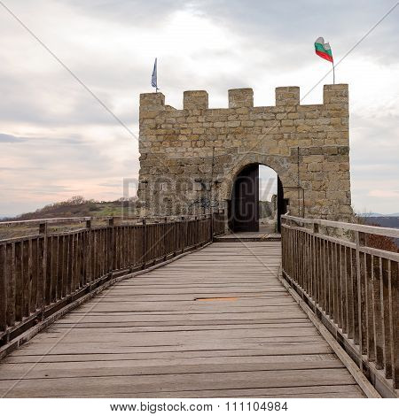 Ancient Wooden Staircase In The Medieval Fortress 3Rd - 7Th And 11Th - 17Th Century (east Date) Ovec