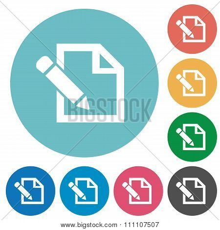 Flat Edit Icons