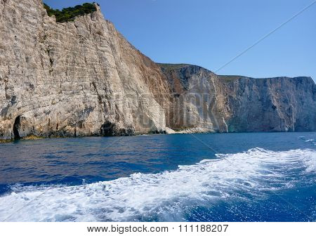 White rock cliff