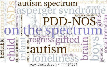 On The Spectrum Word Cloud