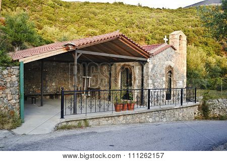 church in Taygetos mountain Messinia Greece
