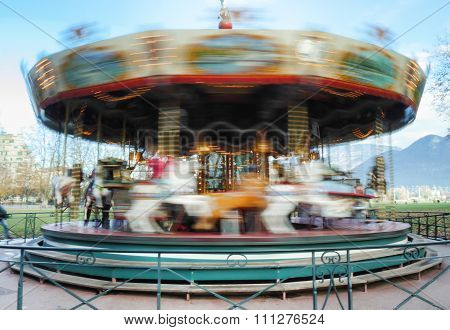 Carousel Merry-go-round While Rounding