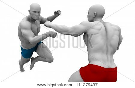 Martial Arts Concept for Fighting and Protection