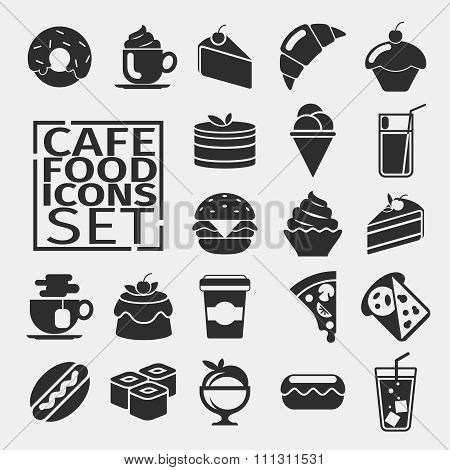 Food black icons