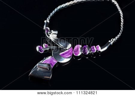 color plastic  necklace