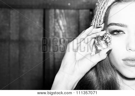 Woman With Precius Gem