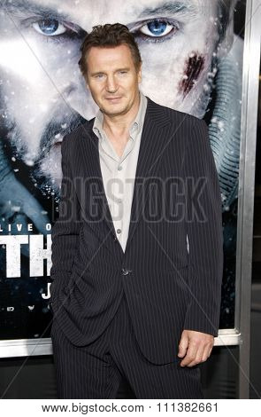 LOS ANGELES, USA - JANUARY 11: Liam Neeson at the Los Angeles Premiere of 