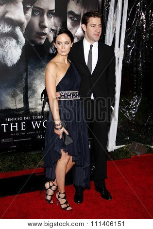 Emily Blunt and John Krasinski at the American Premiere of 