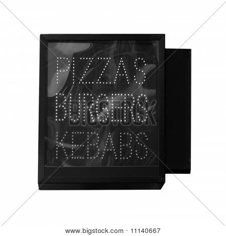 Pizza hamburger kebap işareti