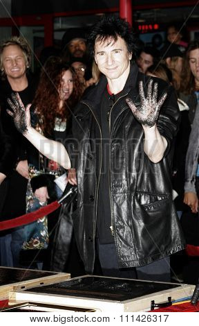 January 17, 2007. Slash, Ronnie James Dio and Terry Bozzio Inducted into Hollywood's RockWalk held at the Guitar Center Hollywood's RockWalk in Hollywood, California United States.