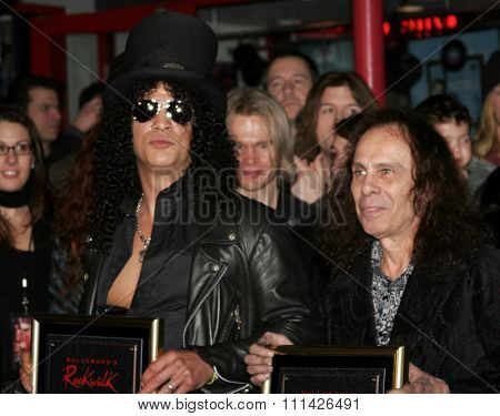 January 17, 2007. Slash, Ronnie James Dio and Terry Bozzio Inducted into Hollywood's RockWalk held at the Guitar Center Hollywood's RockWalk in Hollywood, California United States. 