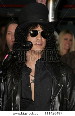 Slash, Ronnie James Dio and Terry Bozzio Inducted into Hollywood's RockWalk  held at the Hollywood's Guitar Center RockWalk in Hollywood, CA on 01/17/07.
