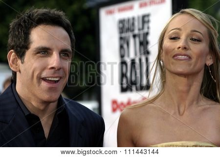 Ben Stiller and Christine Taylor at the Los Angeles premiere of 