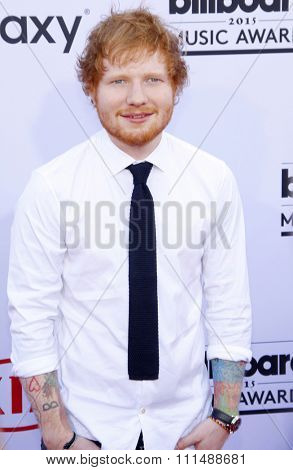 Ed Sheeran at the 2015 Billboard Music Awards held at the MGM Garden Arena in Las Vegas, USA on May 17, 2015. 