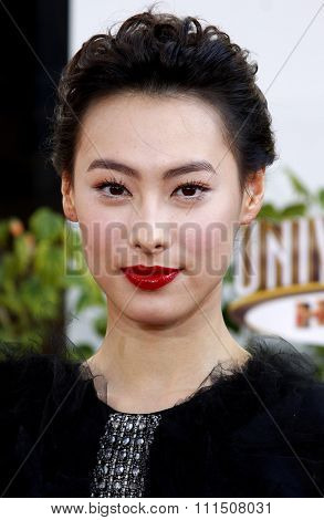 Isabella Leong at the Los Angeles premiere of 'The Mummy: Tomb Of The Dragon Emperor' held at the Gibson Amphitheatre in Universal City on July 27, 2008. 