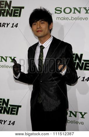 Jay Chou at the Los Angeles premiere of 'The Green Hornet' held at the Grauman's Chinese Theatre in Hollywood on January 10, 2010. 