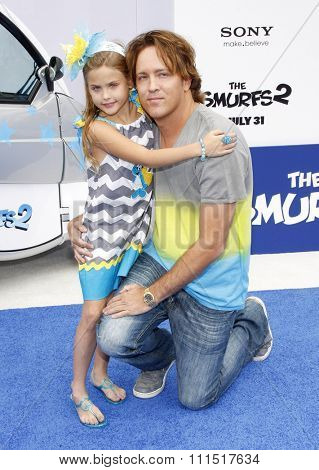 Larry Birkhead and Dannielynn Birkhead at the Los Angeles premiere of 