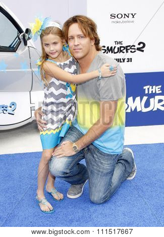 Larry Birkhead and Dannielynn Birkhead at the Los Angeles premiere of 