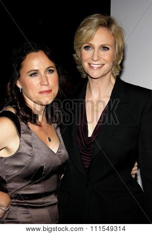 Jane Lynch and Lara Embry at the 22nd Annual Producers Guild Awards held at the Beverly Hilton hotel in Beverly Hills, USA on January 22, 2011.