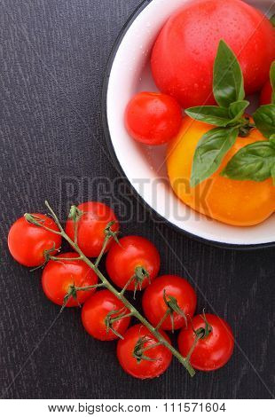 Red And Yellow Tomatoes