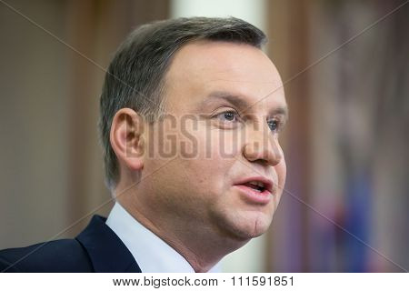 President Of The Republic Of Poland Andrzej Duda