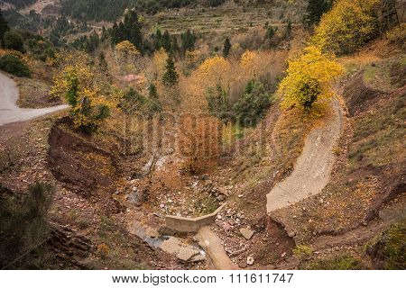 Scenic Mountain Autumn Landscape