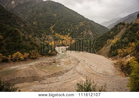 Scenic Mountain Autumn Landscape