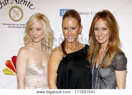 HOLLYWOOD, CALIFORNIA - April 20, 2012. Anne Heche, Jennifer Salke and Dana Walden at the 17th Annual Taste For A Cure Gala held at the Beverly Wilshire Four Seasons Hotel, Los Angeles.