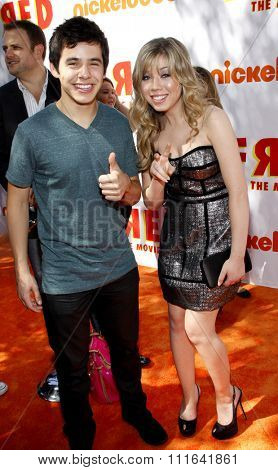 David Archuleta and Jennette McCurdy at the Los Angeles Premiere of 