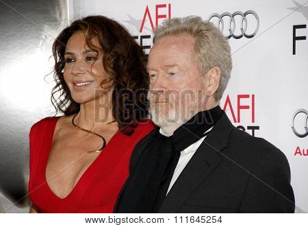 Giannina Facio and Ridley Scott at the AFI FEST 2015 Centerpiece Gala Premiere Of Columbia Pictures' 