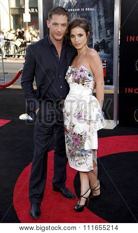 HOLLYWOOD, CALIFORNIA - July 13, 2010. Tom Hardy at the Los Angeles premiere of 