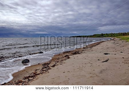 Beach In Bad Weather