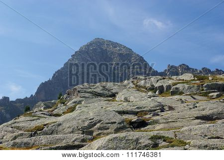 Wall Of Mountains In Summer