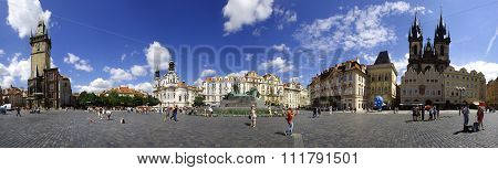 Old Town Square of Prague panorama